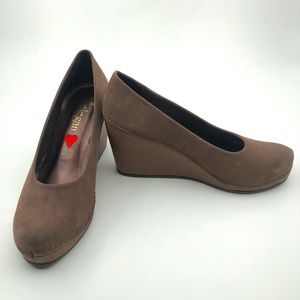 HANDMADE SUEDE WEDGE WOMAN HEELS